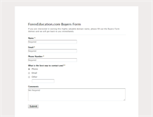 Tablet Screenshot of forexeducation.com